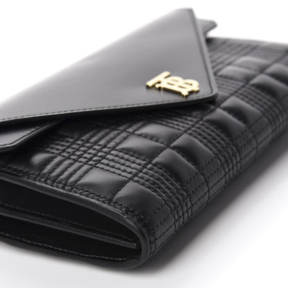 Burberry Lambskin Quilted Wallet With Detachable Strap Black 6 of 10
