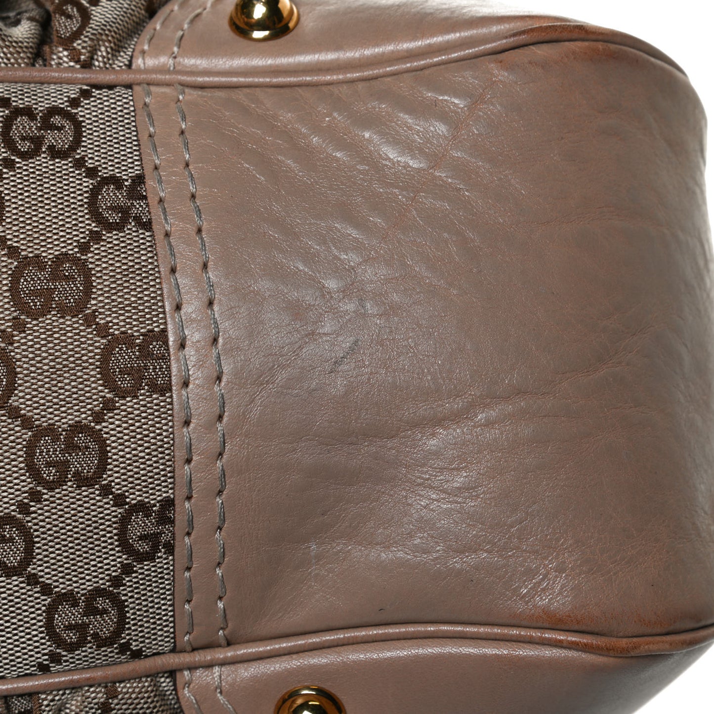 Monogram Large Jockey Hobo Beige