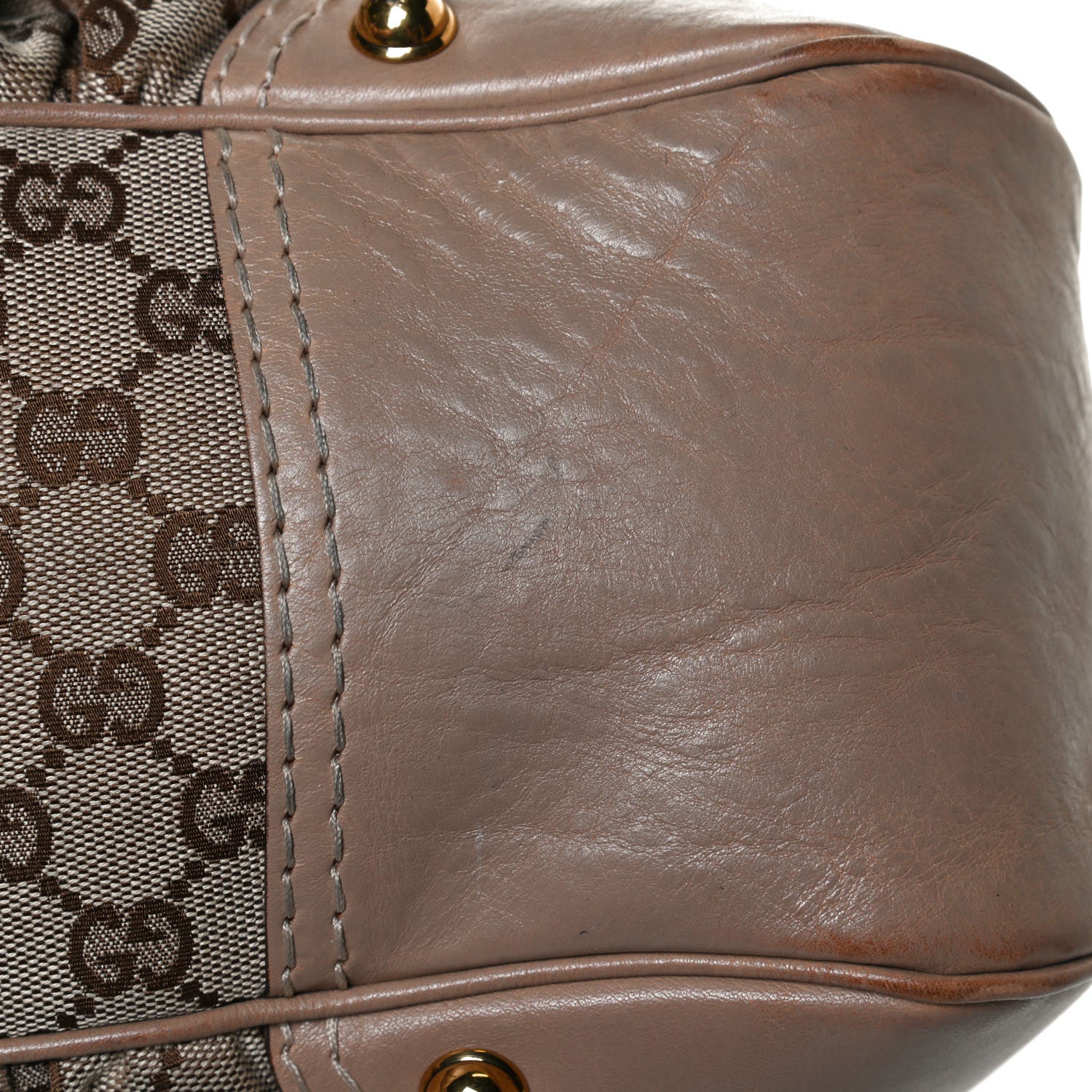 Gucci Monogram Large Jockey Hobo Beige 17 of 17