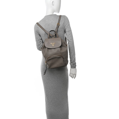 Prada Vitello Daino Backpack Argilla 2 of 13