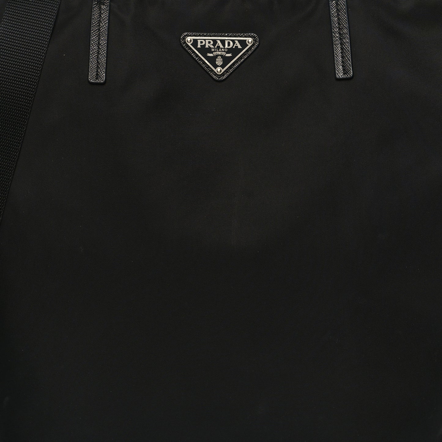 Tessuto Nylon Saffiano Tote Black