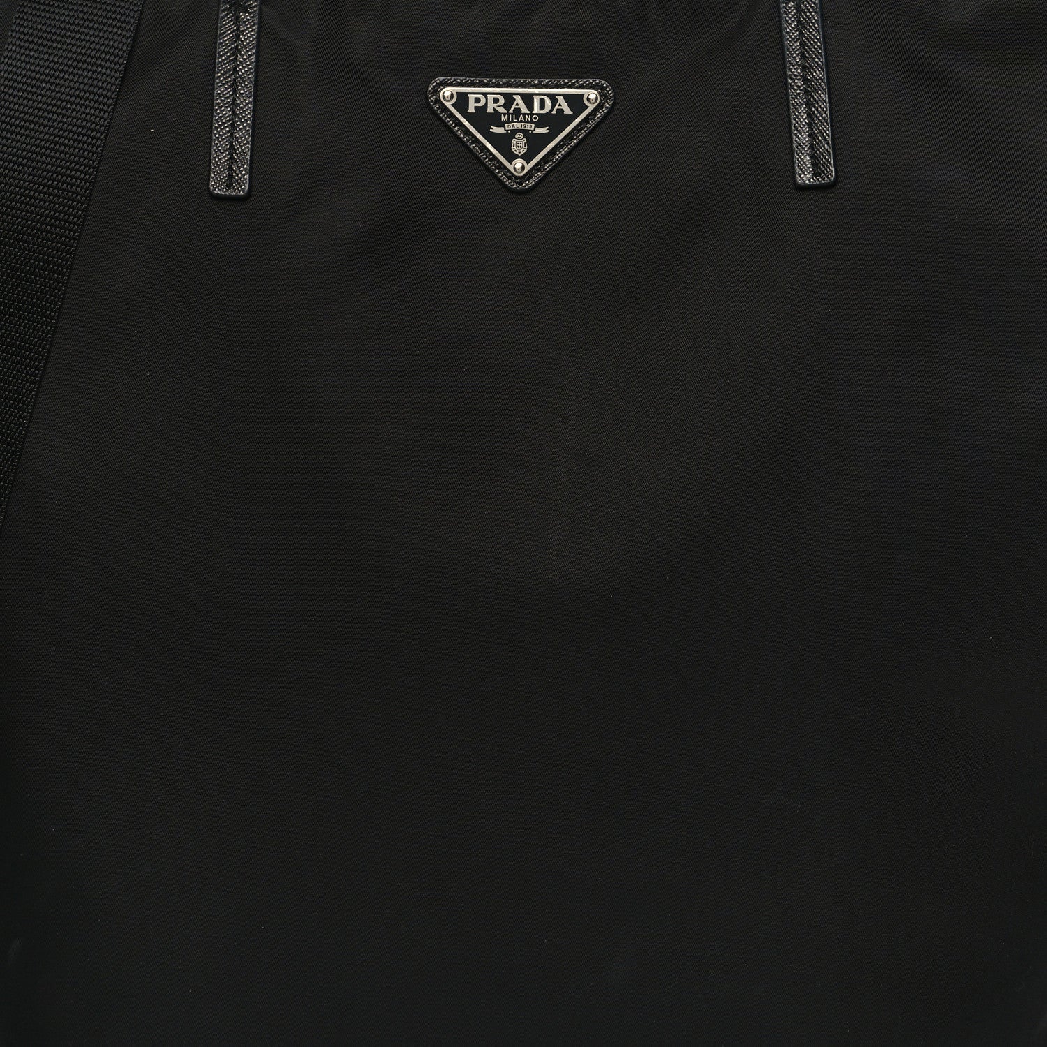 Prada Tessuto Nylon Saffiano Tote Black 7 of 9