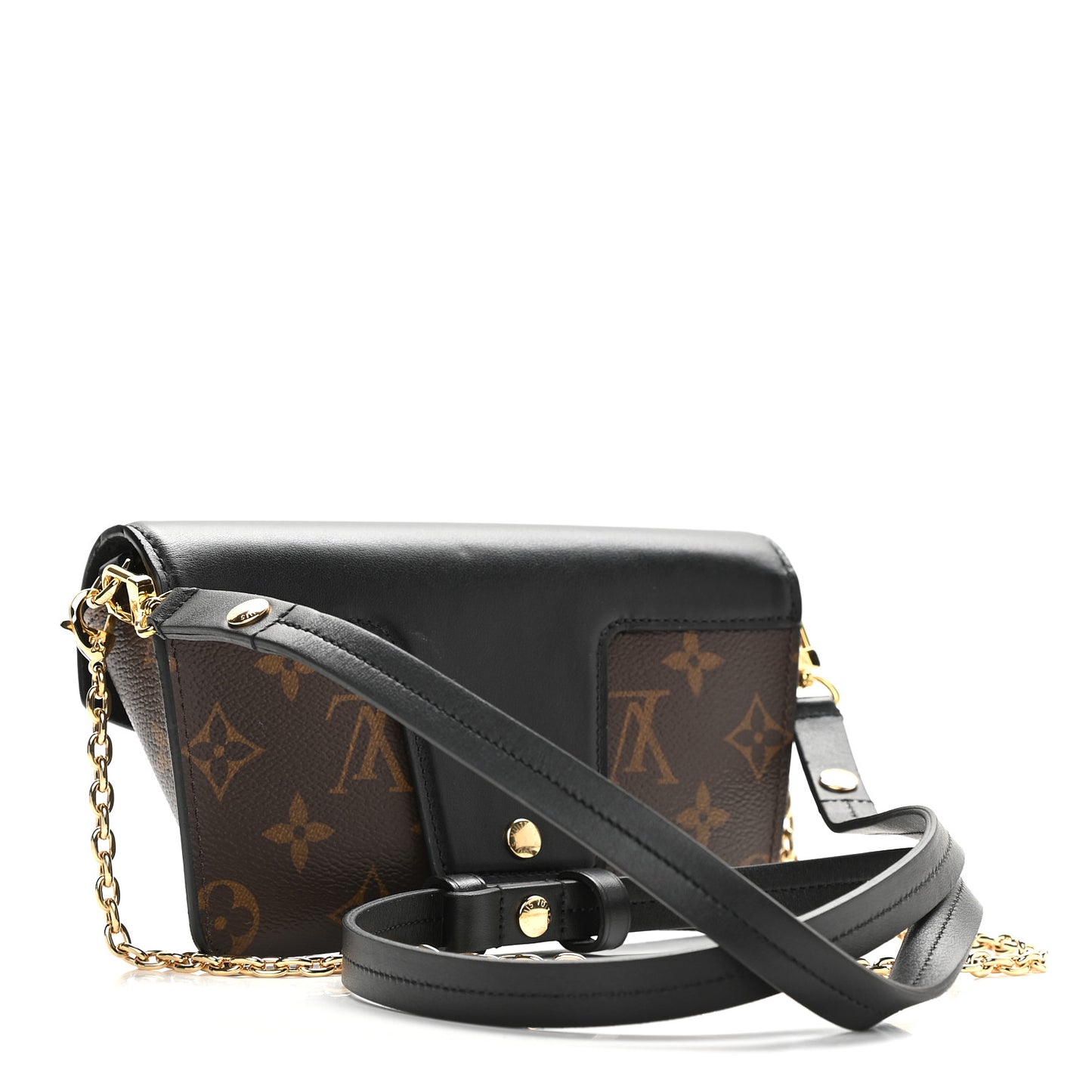 Monogram Padlock On Strap Black