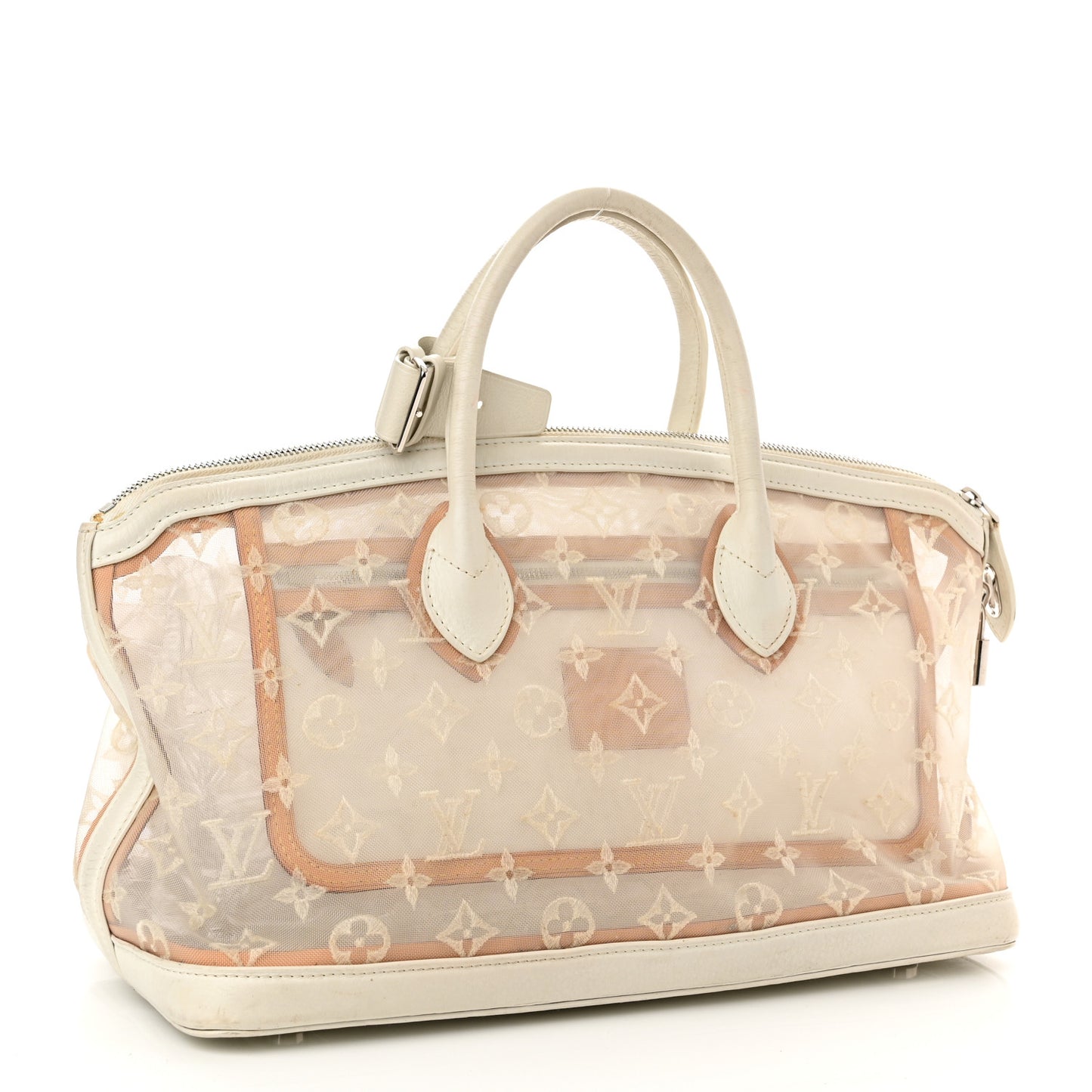 Monogram Transparence Lockit East-West White