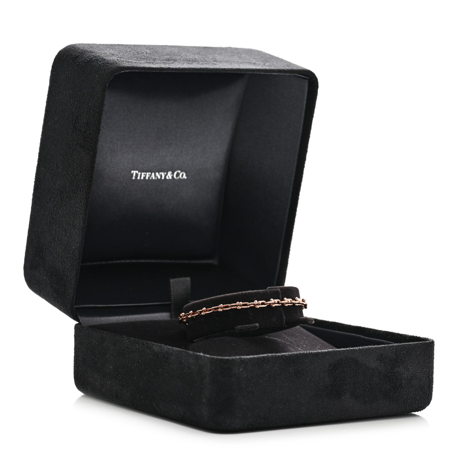 Tiffany 18K Rose Gold HardWear Micro Link Bracelet 4 of 4