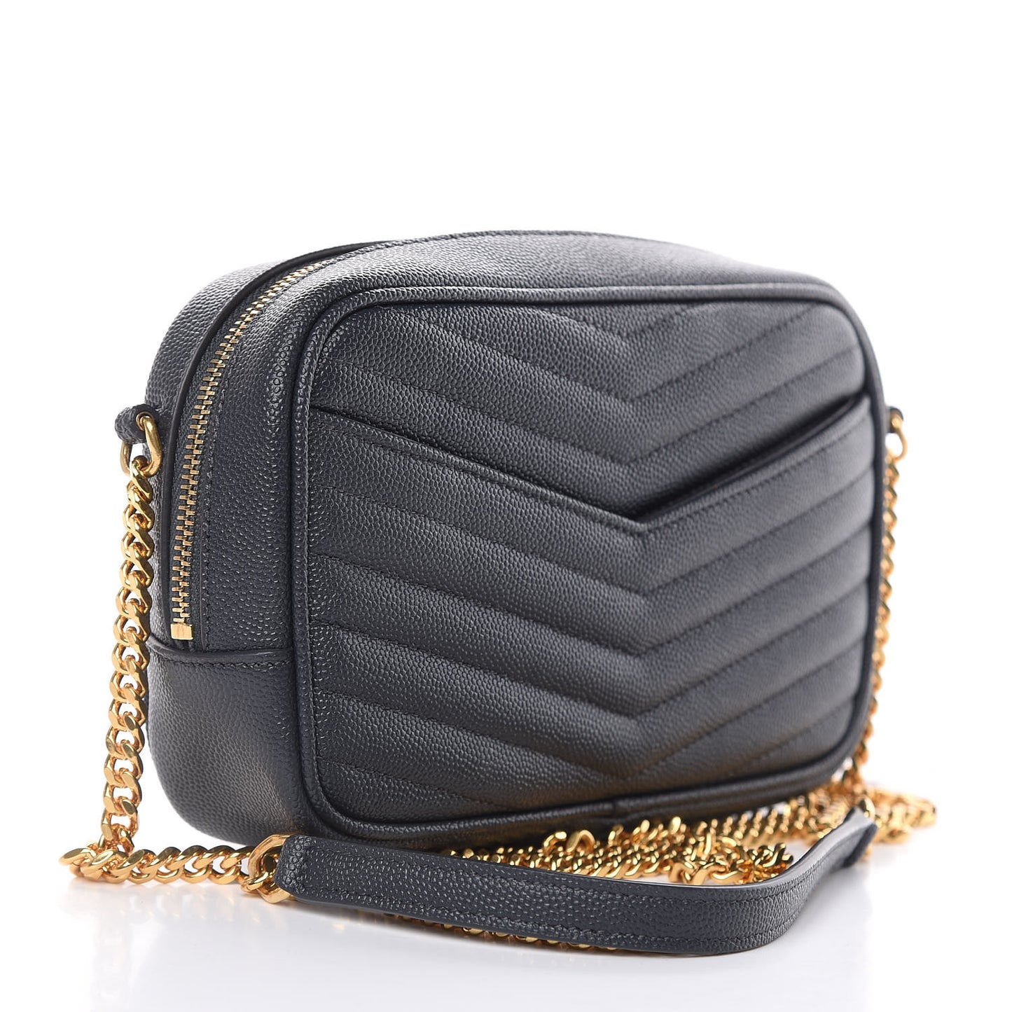Grain De Poudre Matelasse Monogram Mini Lou Camera Bag Dark Smog