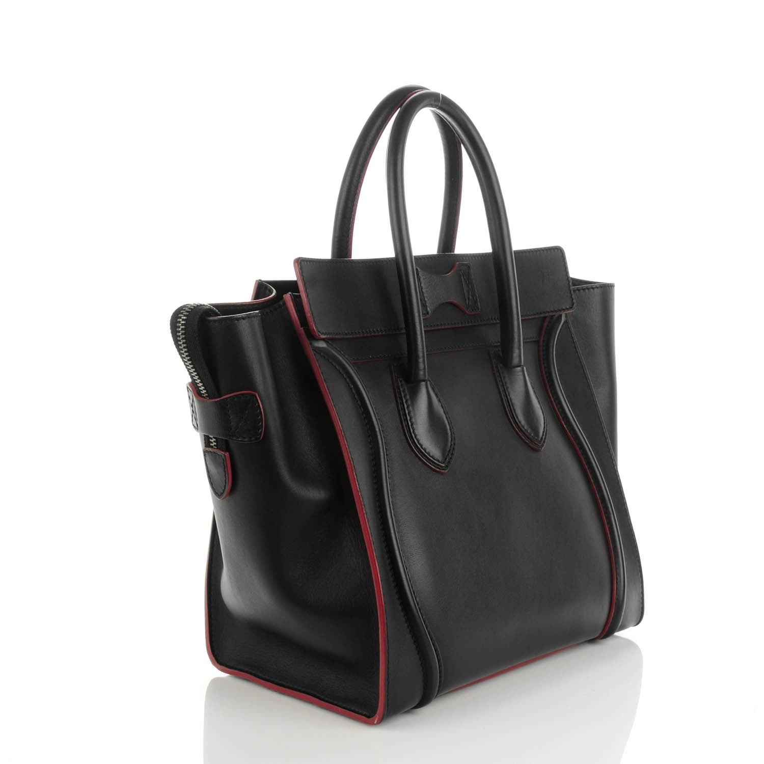 Celine Smooth Calfskin Mini Luggage Black 3 of 7