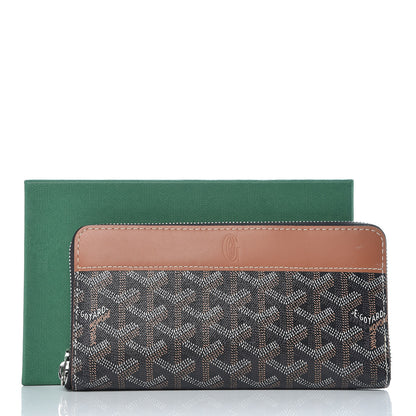Goyard Goyardine Matignon Zip Around GM Wallet Black Gold 12 of 12
