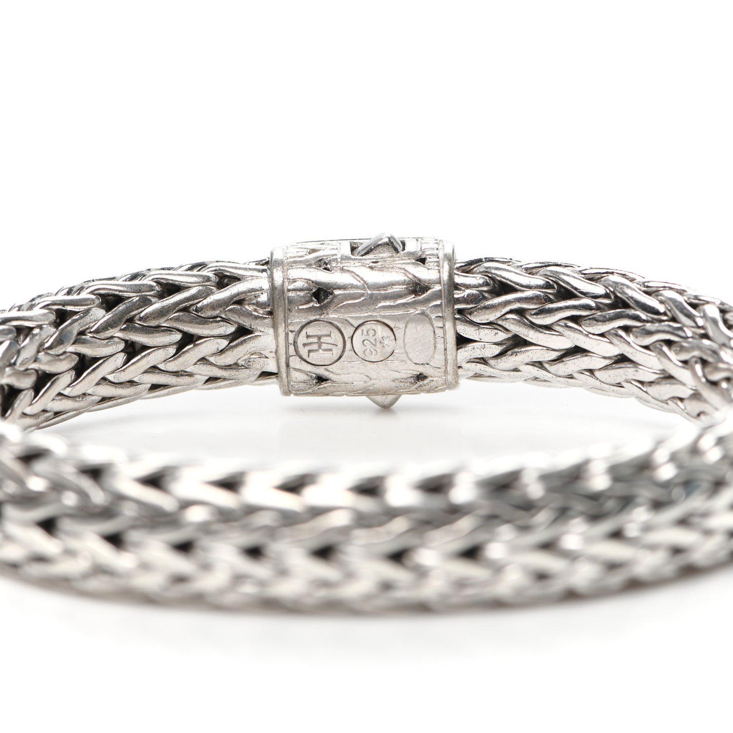 Sterling Silver Diamond 11mm Classic Chain Bracelet