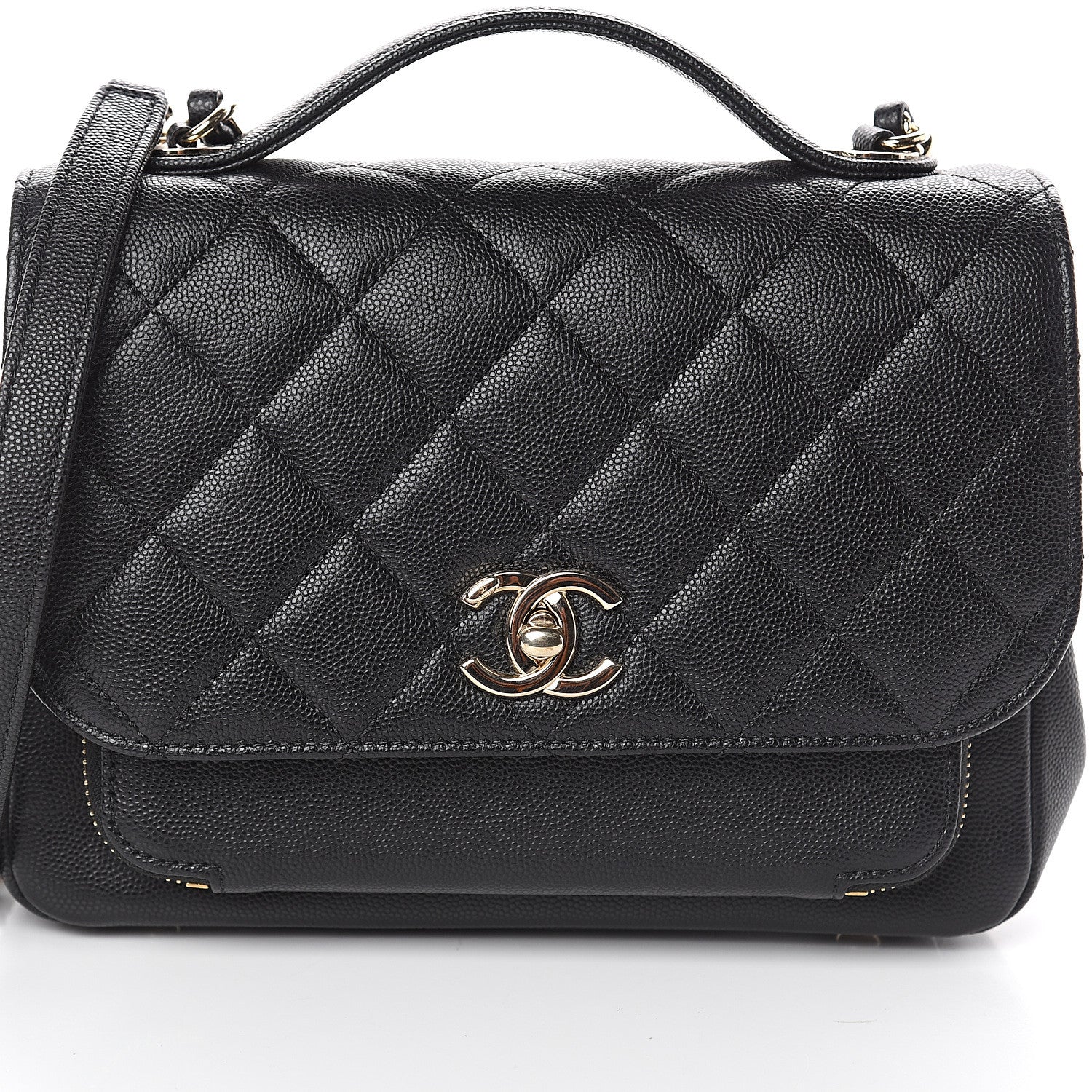 Chanel Caviar Quilted Medium Business Affinity Flap Black 7 of 9