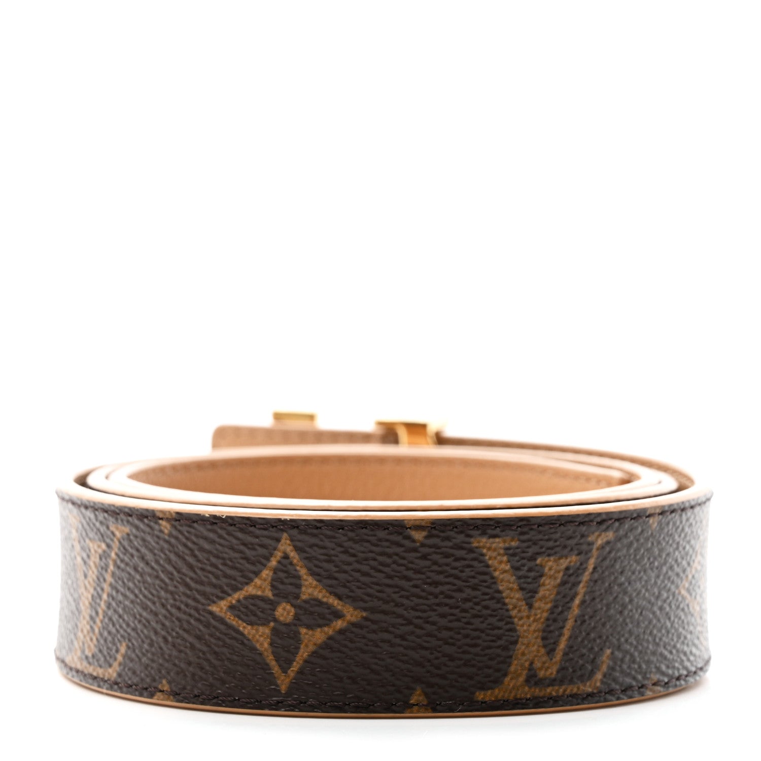 Louis Vuitton Monogram Calfskin 30mm LV Initiales Reversible Belt 85 34 Arizona 2 of 5