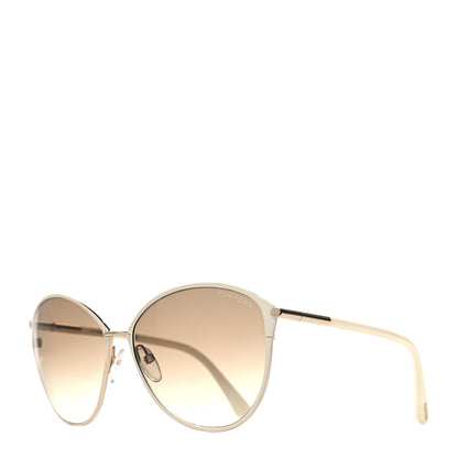 Tom Ford Penelope Vintage Round Sunglasses TF320 White 1 of 8