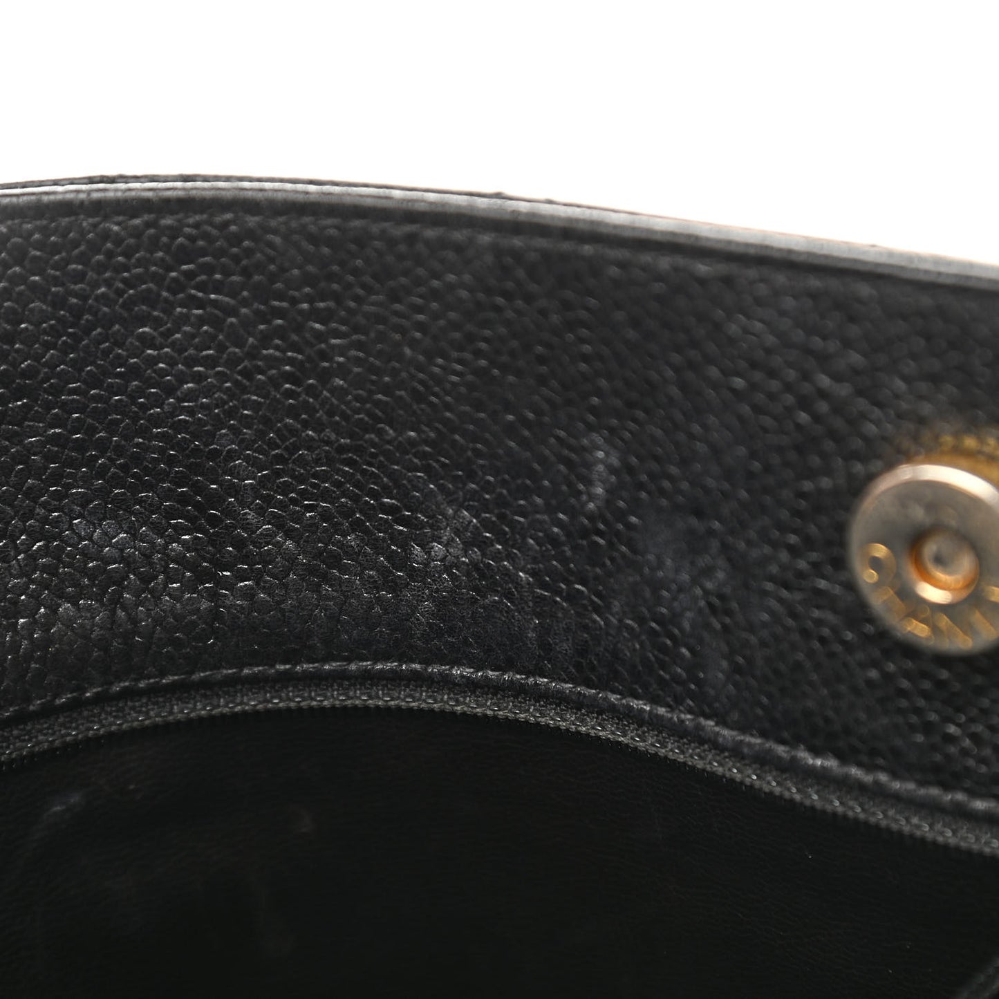 Caviar Quilted Shoulder Bag Black