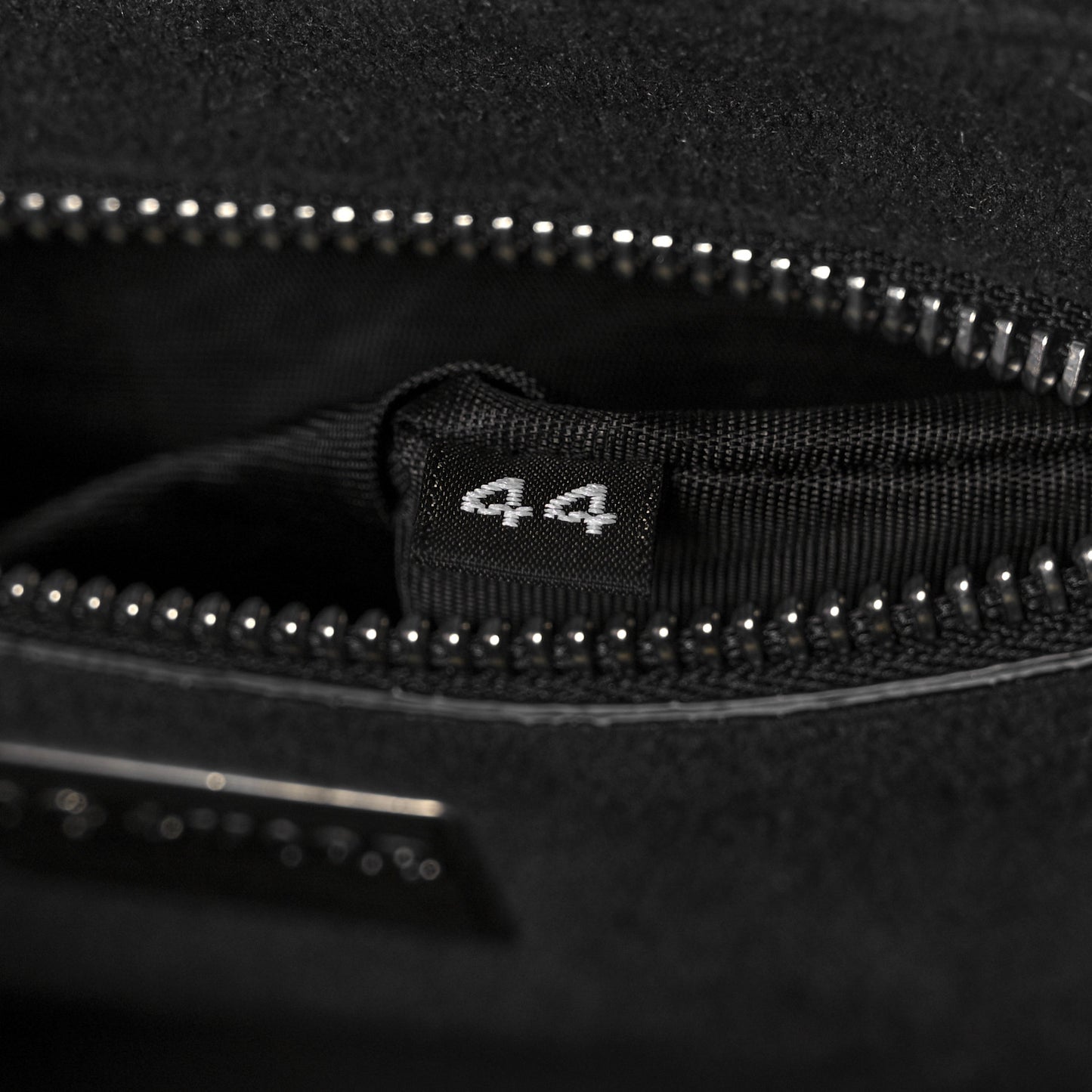 Polished Calfskin Tweed DG Amore Envelope Bag Black
