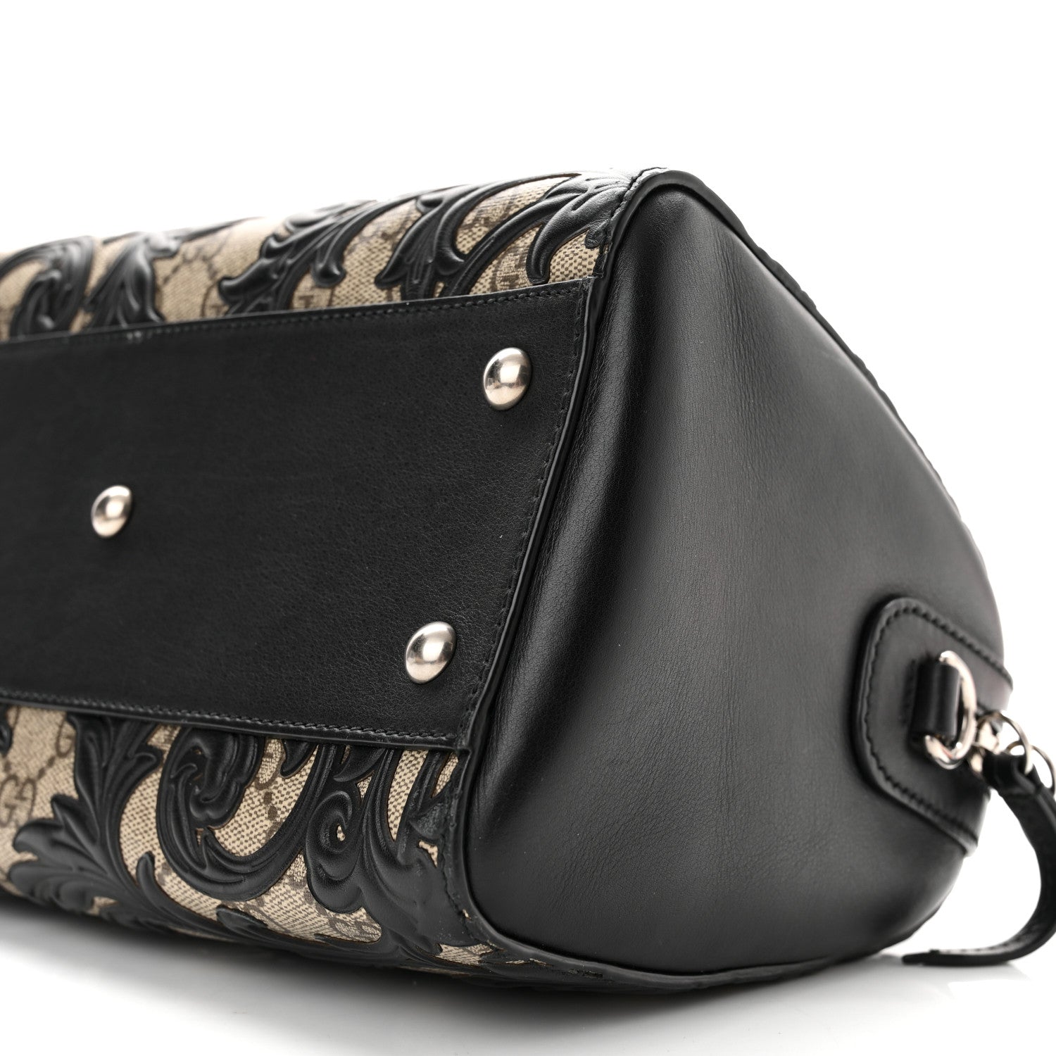 Gucci GG Supreme Monogram Arabesque Small Boston Black 10 of 11