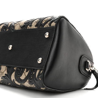 Gucci GG Supreme Monogram Arabesque Small Boston Black 10 of 11