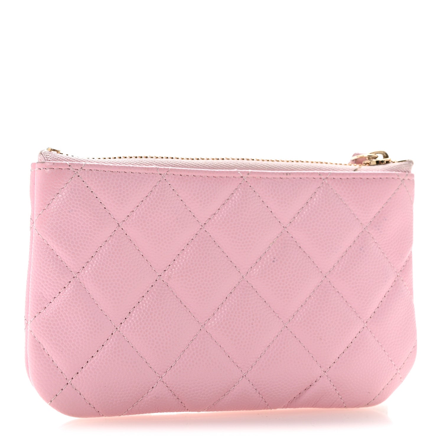Chanel Caviar Quilted Small Cosmetic Case Pink 3 of 10