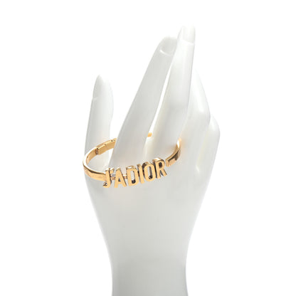 Christian Dior Metal J'Adior Bracelet Cuff Gold 2 of 5