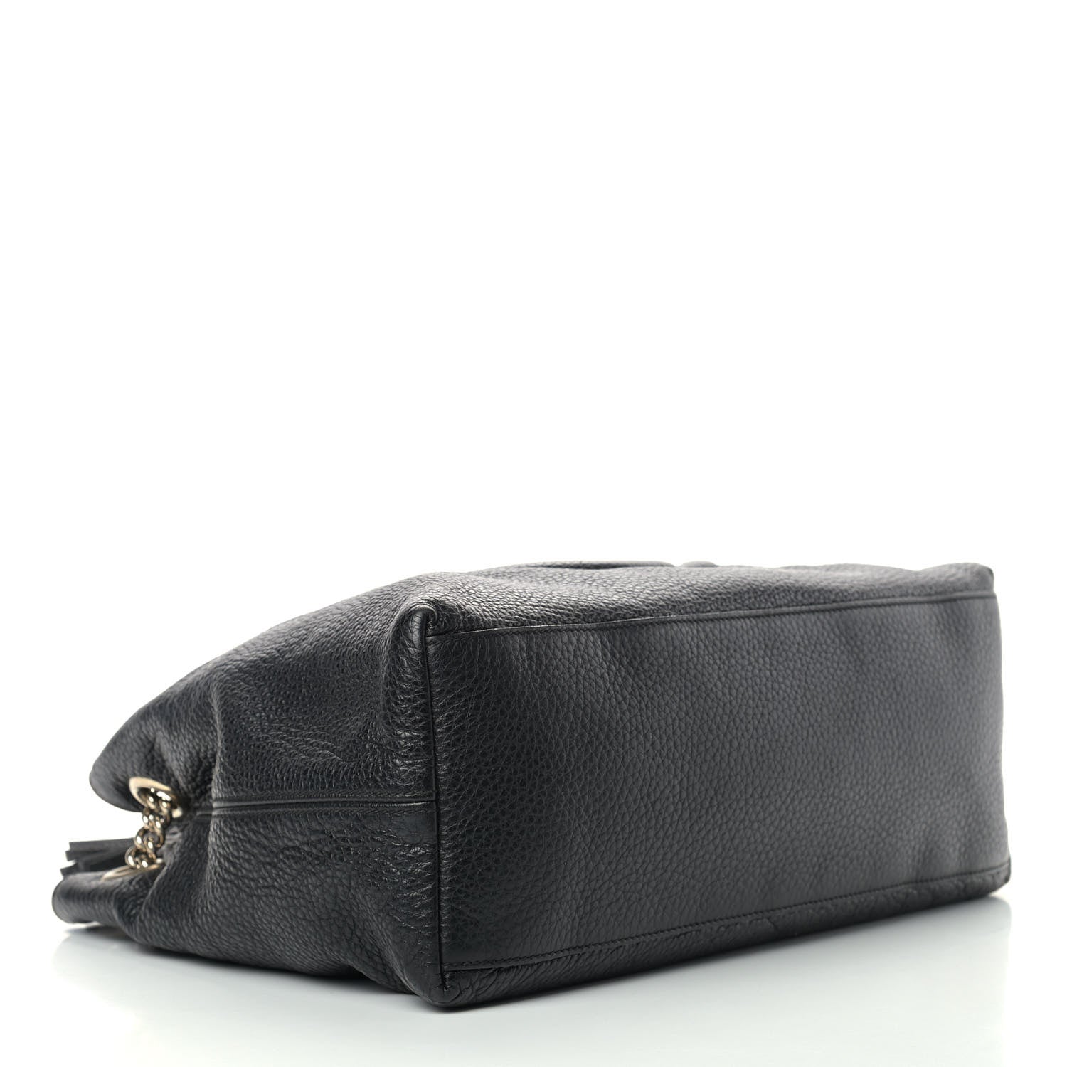 Gucci Pebbled Calfskin Medium Soho Chain Shoulder Bag Black 4 of 17