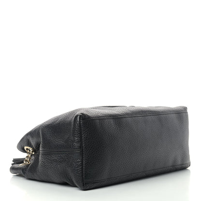 Gucci Pebbled Calfskin Medium Soho Chain Shoulder Bag Black 4 of 17