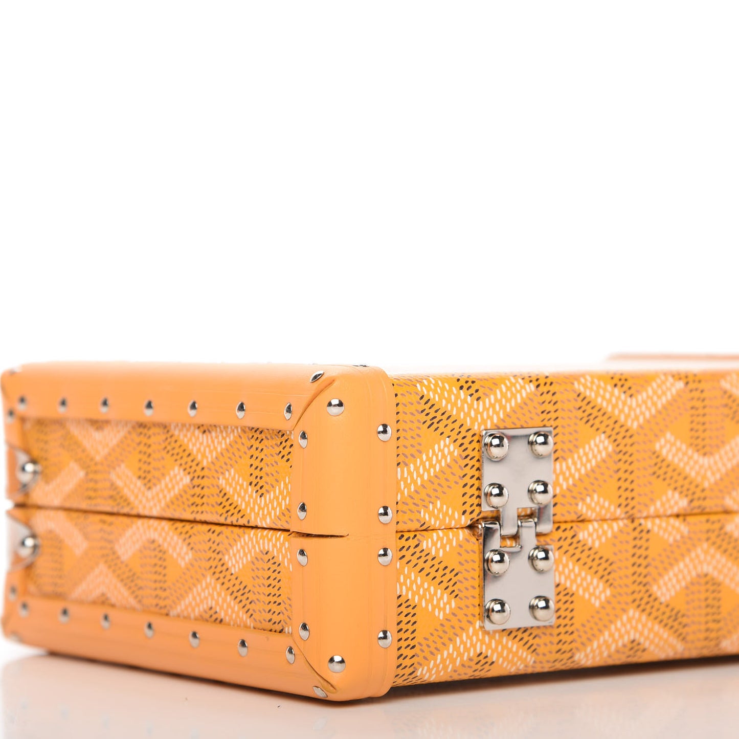 Goyardine Minaudiere Trunk Bag Yellow