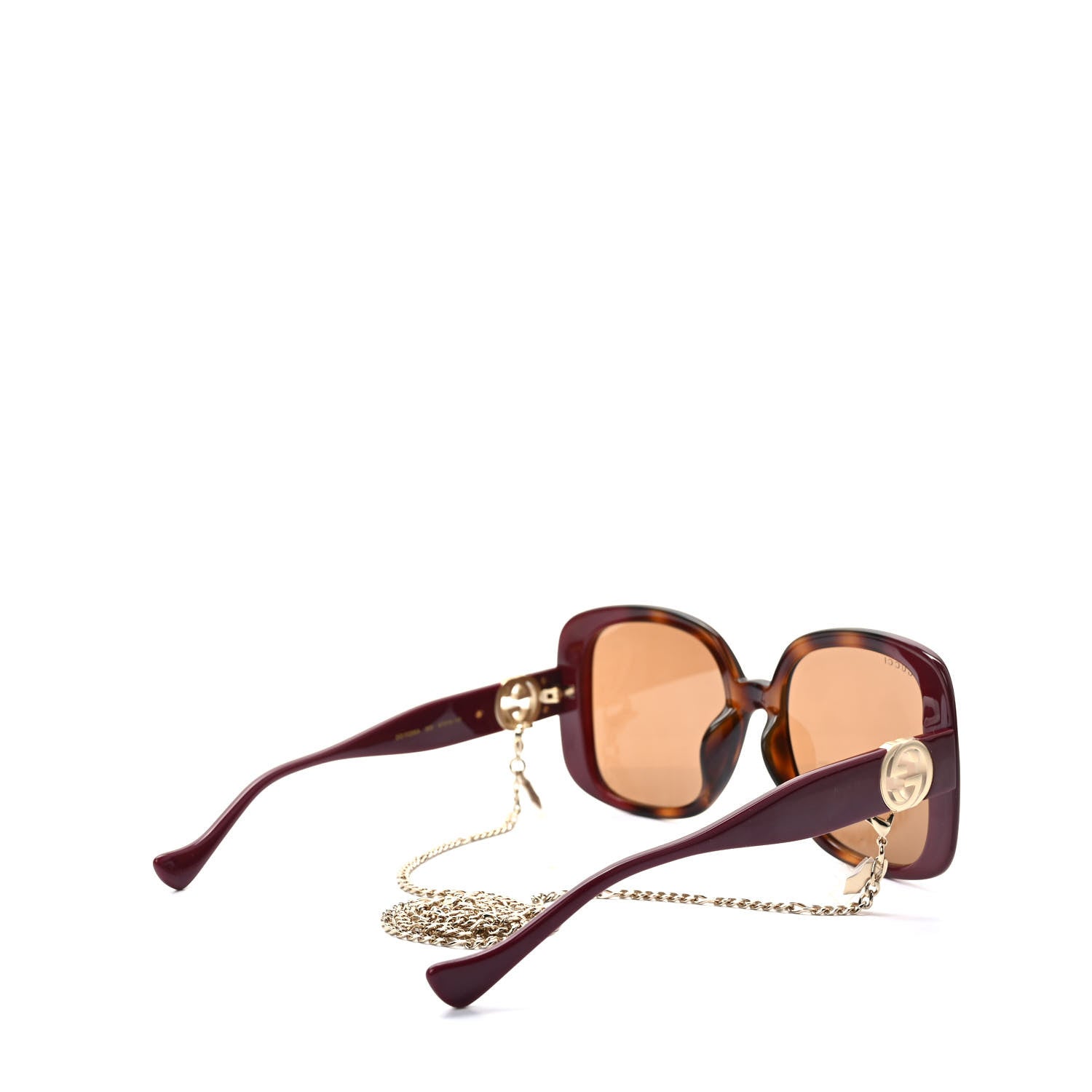 Gucci Acetate Square Frame Chain Sunglasses GG1029SA 4 of 8