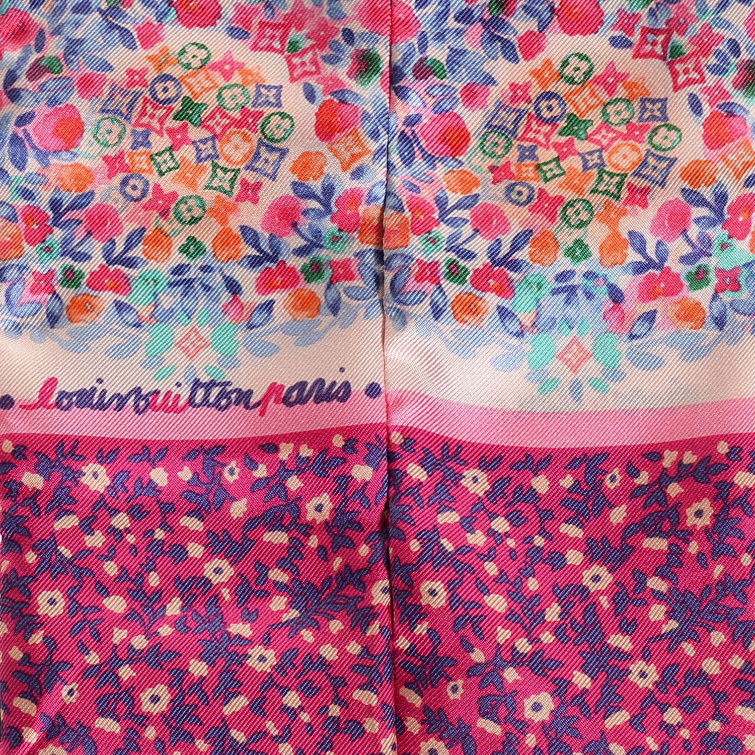 Louis Vuitton Silk Catania Bandeau Fuchsia 3 of 6