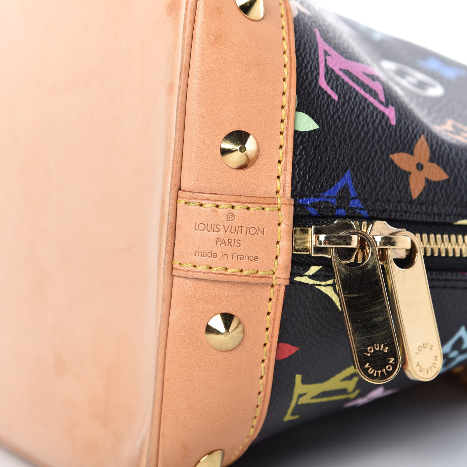 Louis Vuitton Monogram Multicolor Alma Black 6 of 13