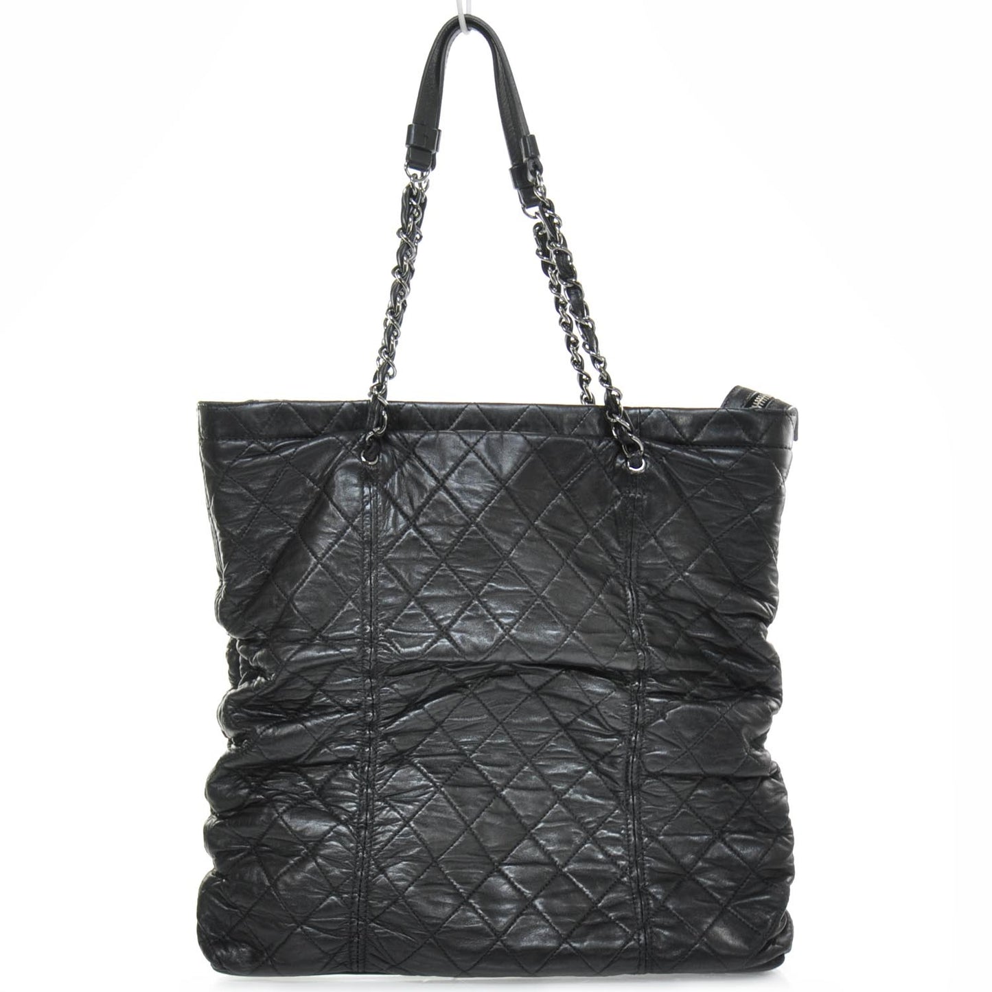 Lambskin Sharpei Shopping Tote Black