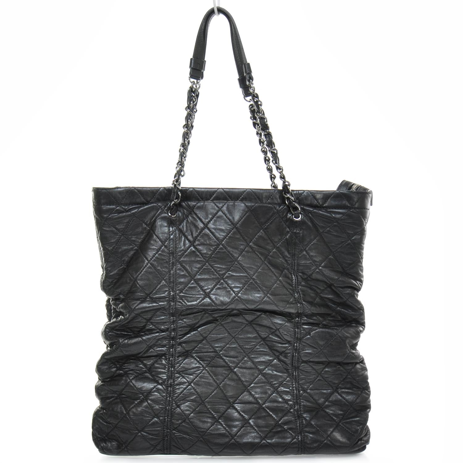 Chanel Lambskin Sharpei Shopping Tote Black 1 of 9