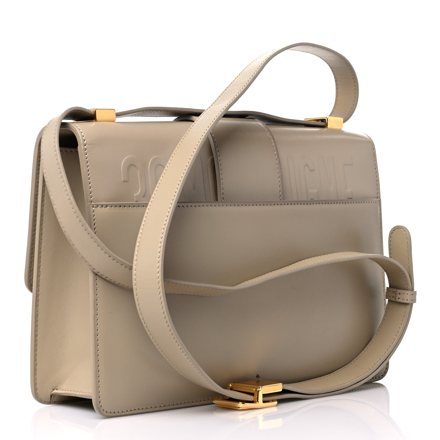 Christian Dior Smooth Calfskin 30 Montaigne Flap Bag Beige 3 of 14