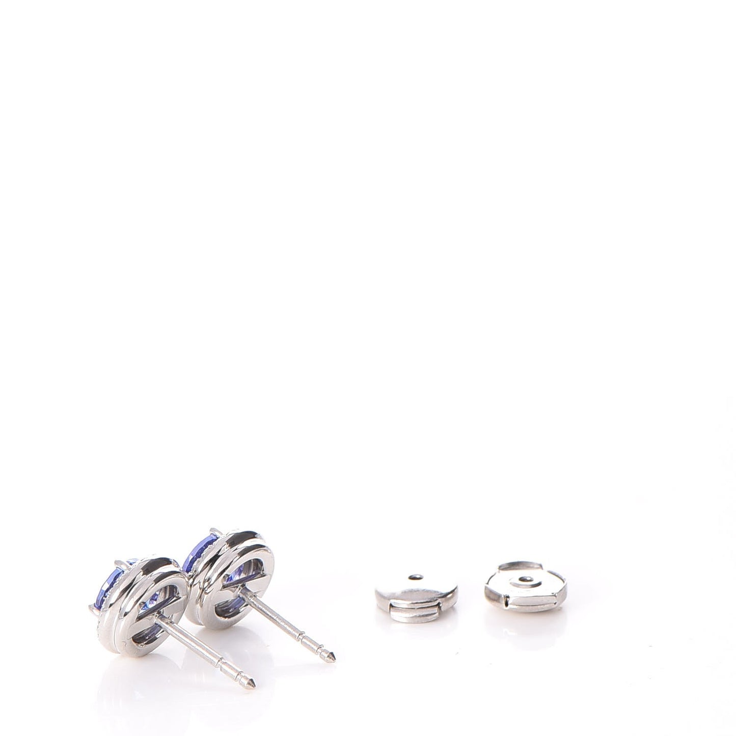Platinum Diamond Sapphire Soleste Earrings
