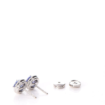 Tiffany Platinum Diamond Sapphire Soleste Earrings 3 of 6