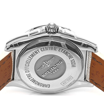 Breitling Stainless Steel Calfskin Diamond Mother of Pearl 36mm Galactic Automatic Watch A37330 4 of 5