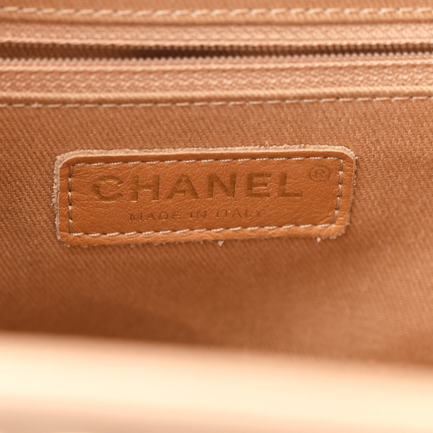 Chanel Caviar Quilted Large Business Affinity Shopping Bag Beige 6 of 10