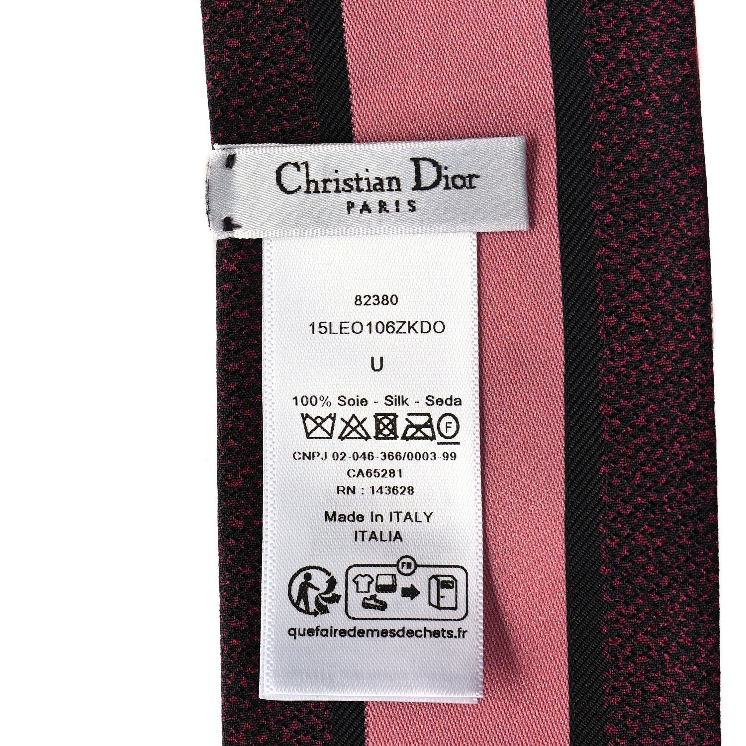 Christian Dior Silk Mizza Mitzah Scarf Pink Multicolor 3 of 3