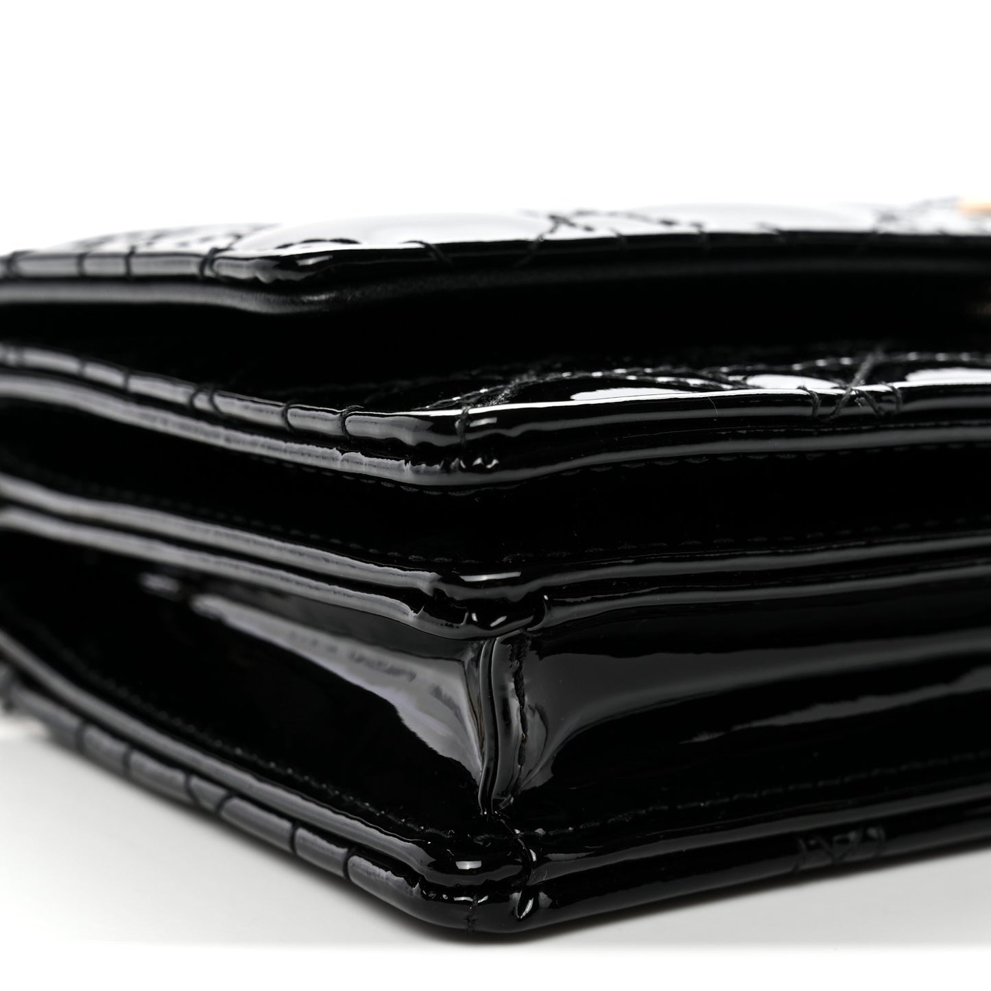 Patent Cannage Mini My Dior Bag Black