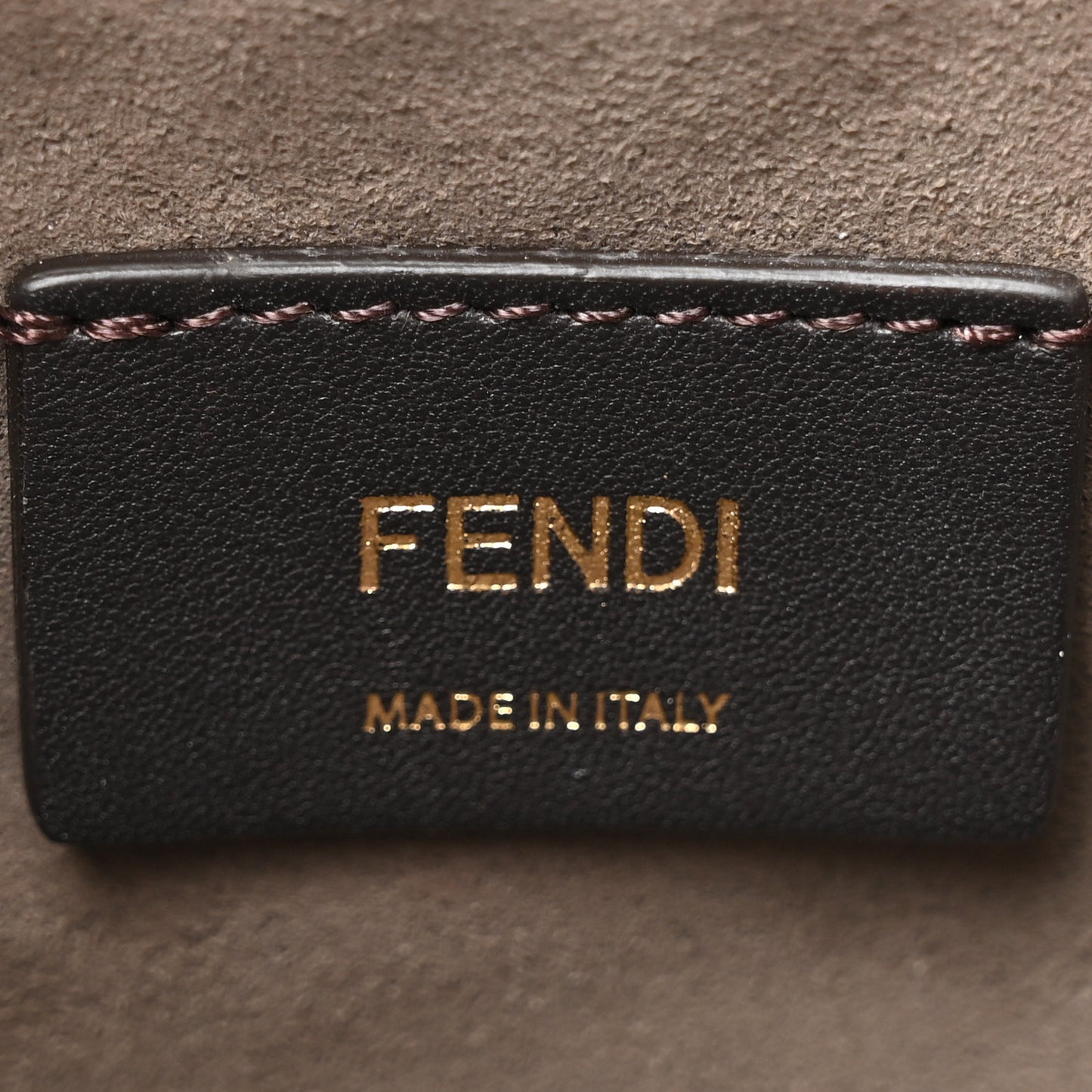 Vitello Liberty F is Fendi Bi-Color FF 1974 Embossed Mini Mon Tresor Bucket Bag Maya Black