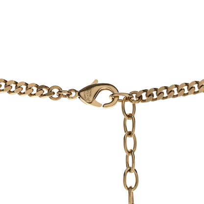 Chanel Metal Crystal CC Boy Pendant Long Necklace Gold 4 of 5