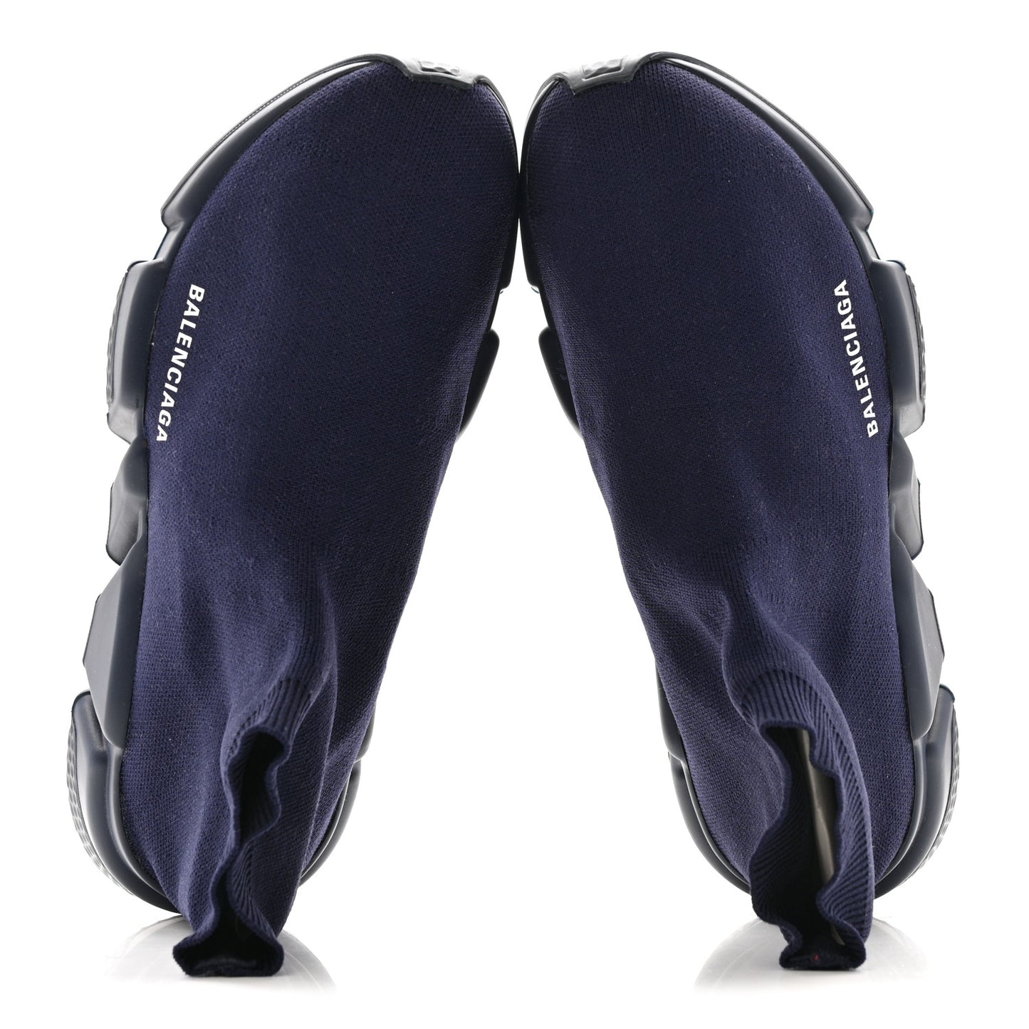 Neoprene Knit Mens Speed Sneakers 42 Bleu Marine