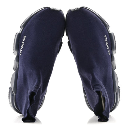 Balenciaga Neoprene Knit Mens Speed Sneakers 42 Bleu Marine 2 of 8