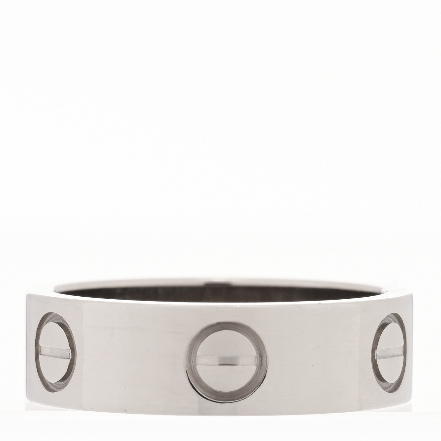 Cartier 18K White Gold 5.5mm LOVE Ring 52 6 3 of 4
