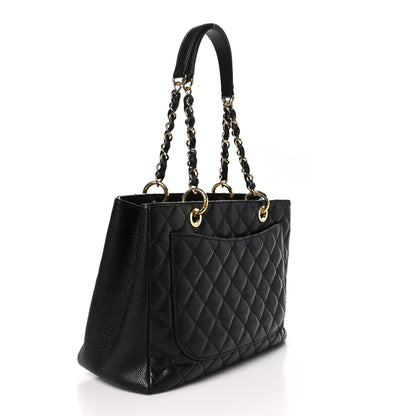 Chanel Caviar Quilted Grand Shopping Tote GST Black 3 of 11