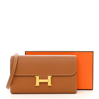 Hermes Epsom Constance Long Wallet To Go Gold 8 of 9