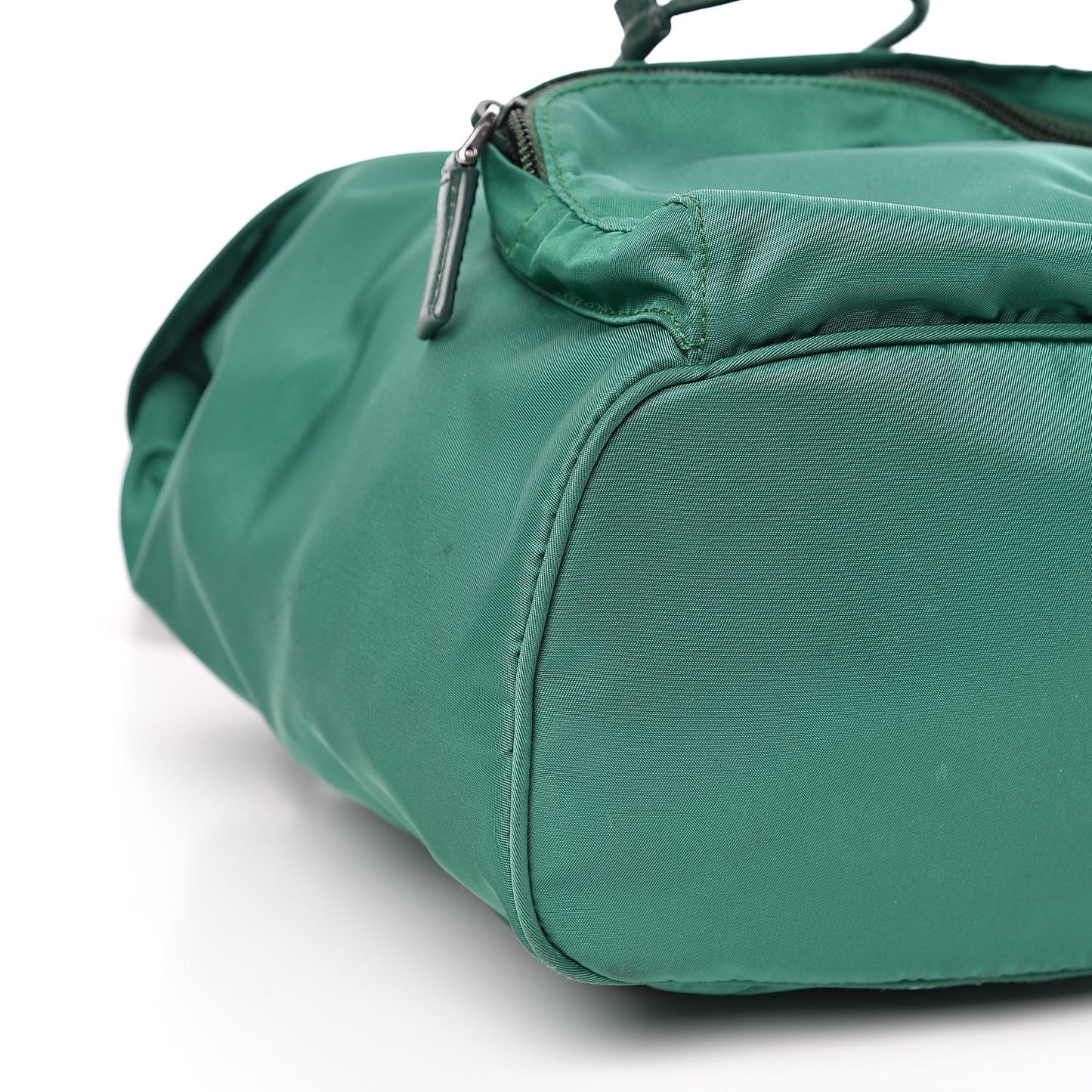 Tessuto Nylon Vela Saffiano Mini Single Snap Buckle Backpack Oleandro