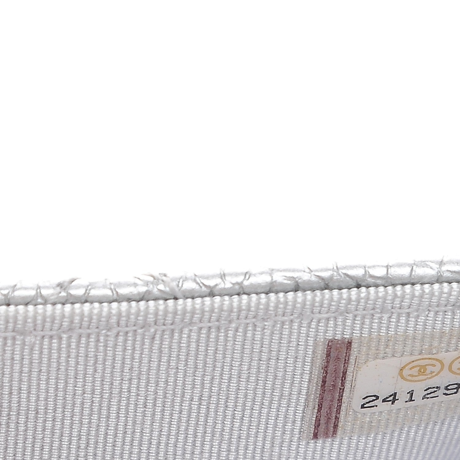Chanel Metallic Caviar Quilted Wallet on Chain WOC Silver 8 of 8