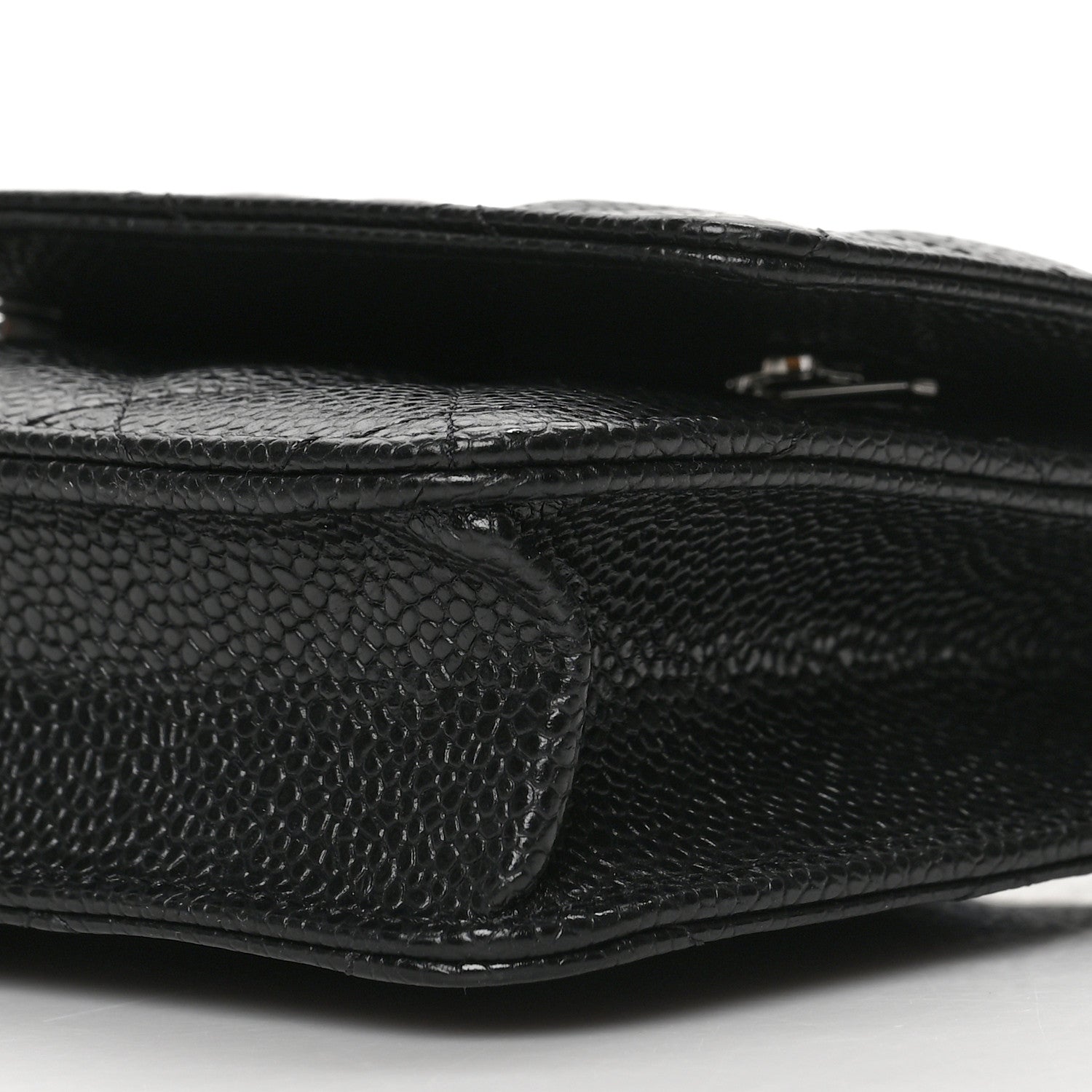 Chanel Caviar Quilted Wallet On Chain WOC Black 11 of 12