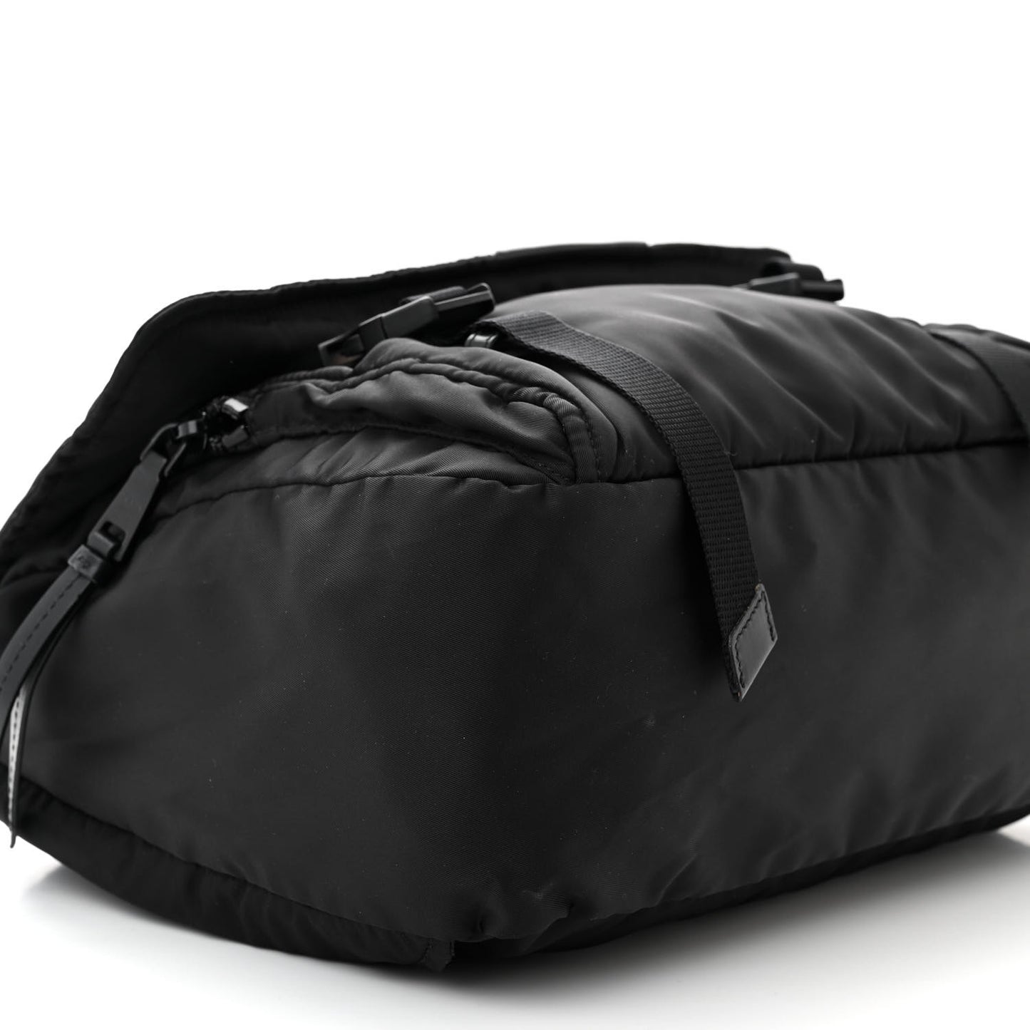 Tessuto Nylon Logo Messenger Bag Black