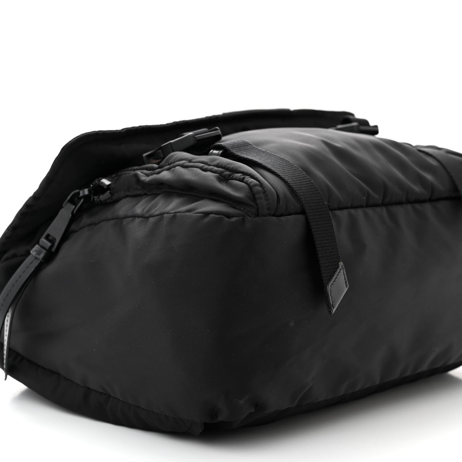 Prada Tessuto Nylon Logo Messenger Bag Black 10 of 11