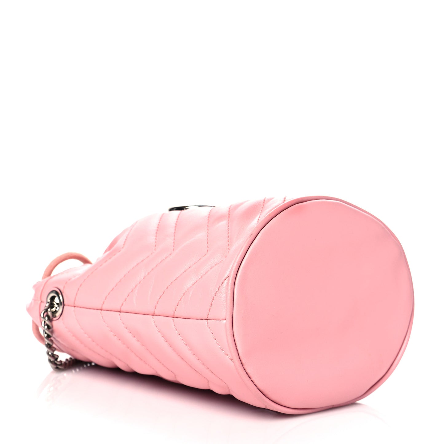 Calfskin Matelasse Mini GG Marmont 2.0 Bucket Bag Wild Rose